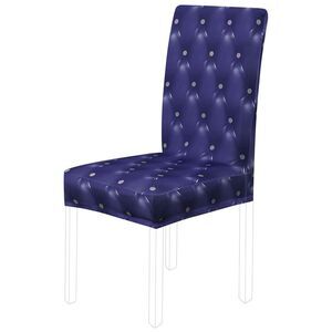Dining Chair Cover Stretch Chair Protector Chair Seat Cover for Home Dark Blue